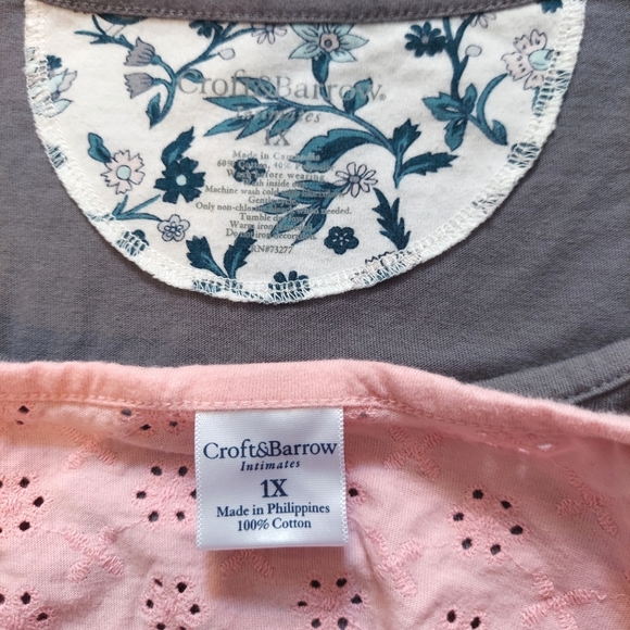 Croft & Barrow Sleep Tops - Picture 8 of 8